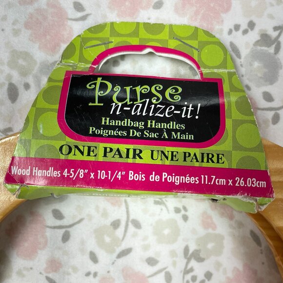 Wooden Purse Handles - for Homemade Purse - Craft Supply - NWT - Picture 2 of 7